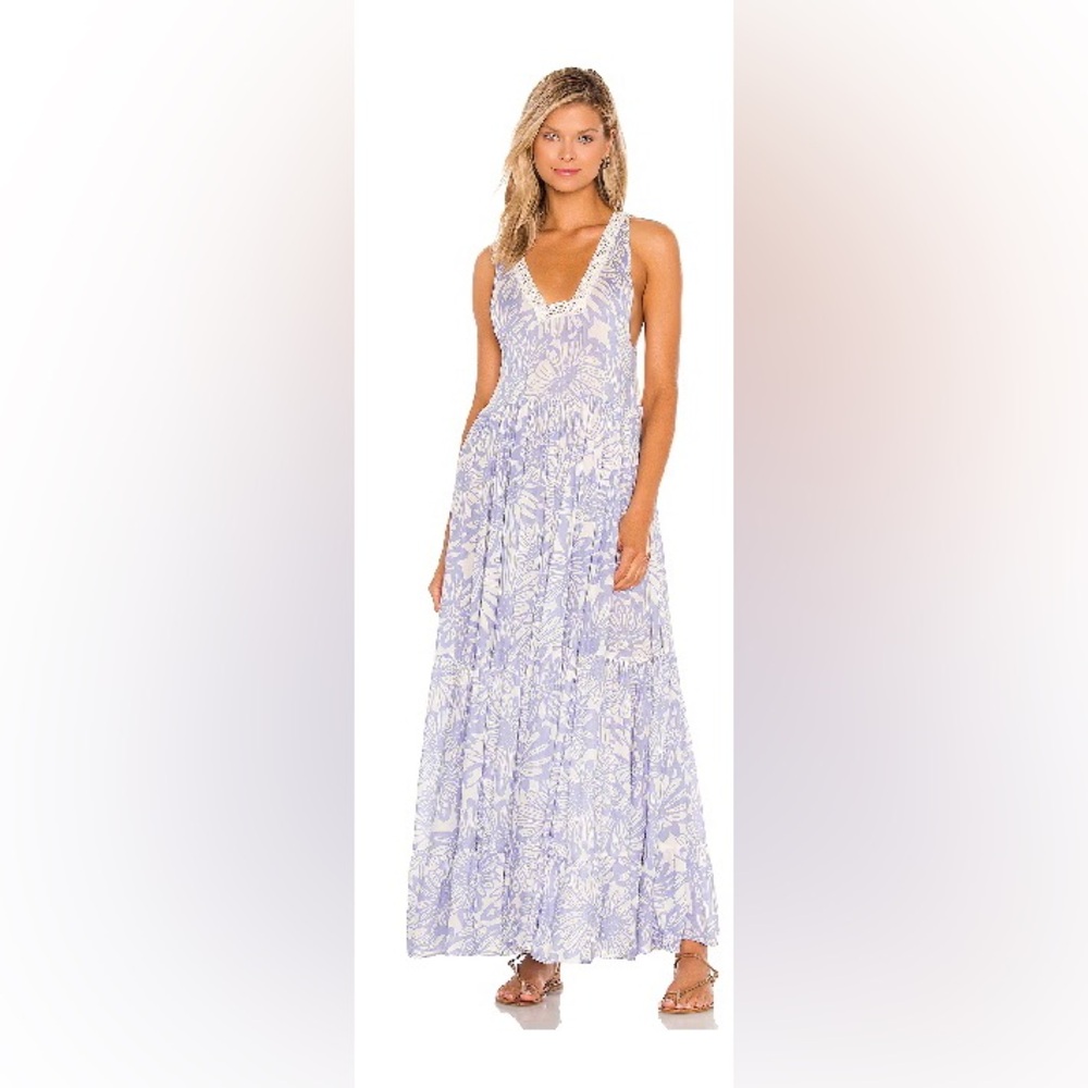 Free People Tiers For You Maxi Dress Size S